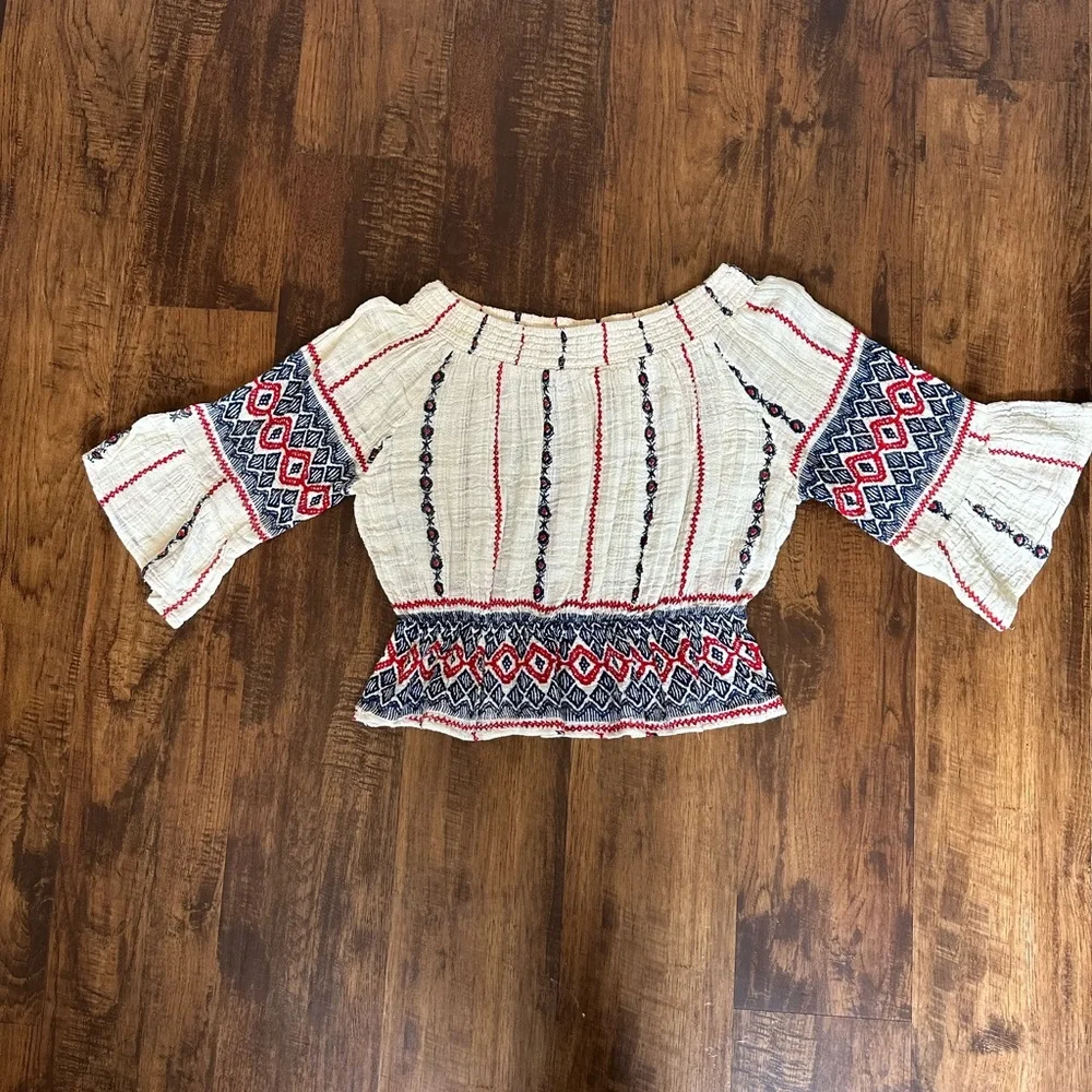 BOHO Raga off the shoulder top - Picture 3 of 3